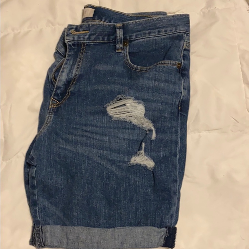 Distressed Boyfriend Shorts